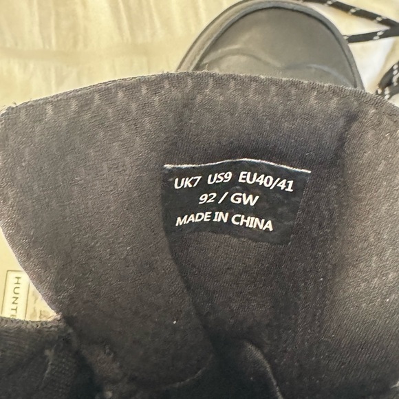 NWT Hunter Rebel Explorer black boots women’s 9 - Picture 9 of 10